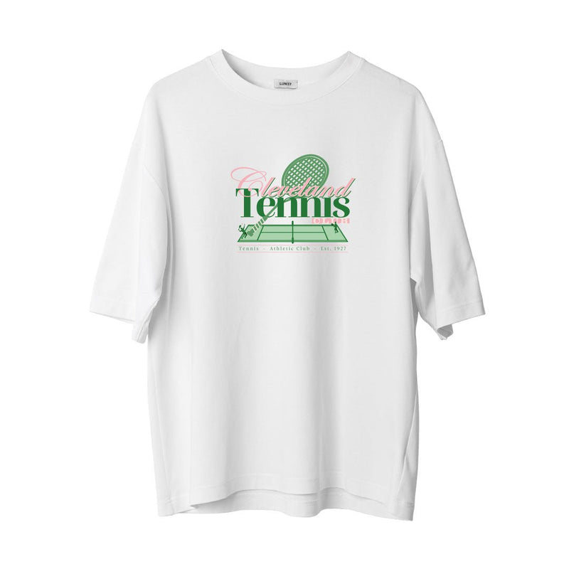 CLEVLAND TENNIS - OVERSIZE TSHIRT Spor ve Günlük Kombin - LUNISY
