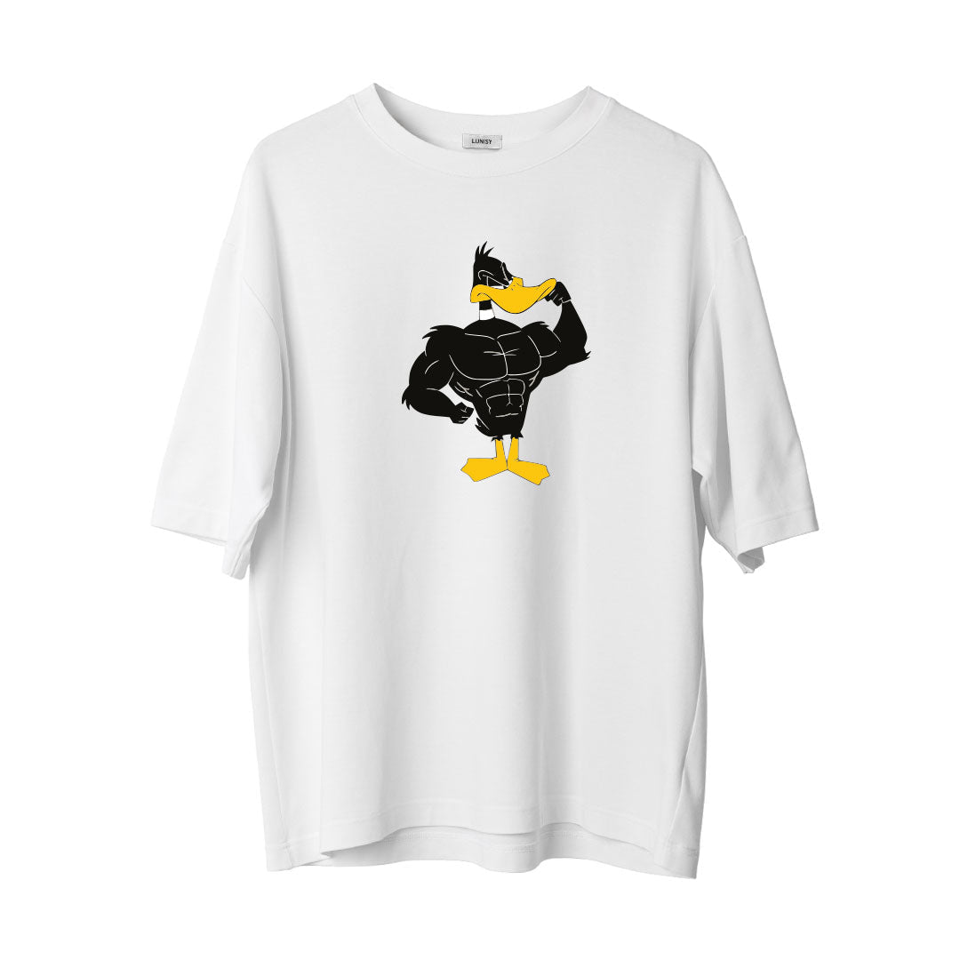 DUCK GYM - OVERSIZE TSHIRT Spor ve Günlük Kombin - LUNISY