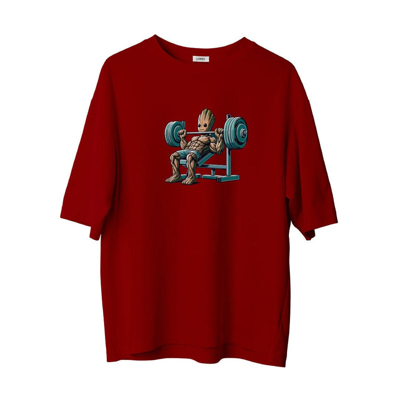 GROOT GYM - OVERSIZE TSHIRT Spor ve Günlük Kombin - LUNISY