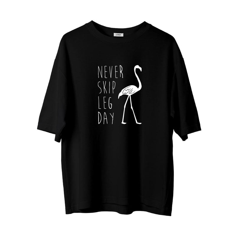 LEG DAY - OVERSIZE TSHIRT Spor ve Günlük Kombin - LUNISY