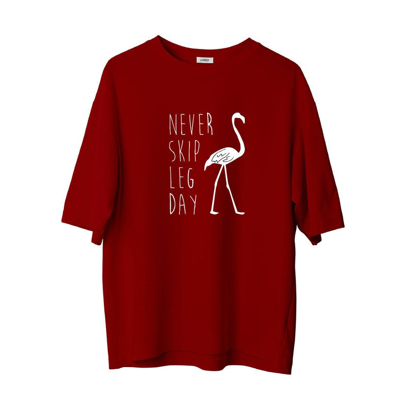 LEG DAY - OVERSIZE TSHIRT Spor ve Günlük Kombin - LUNISY