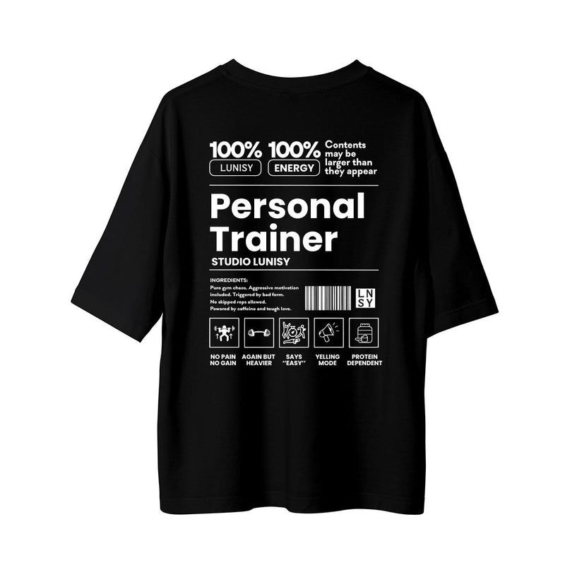 PERSONAL TRAINER - OVERSIZE TSHIRT Spor ve Günlük Kombin - LUNISY