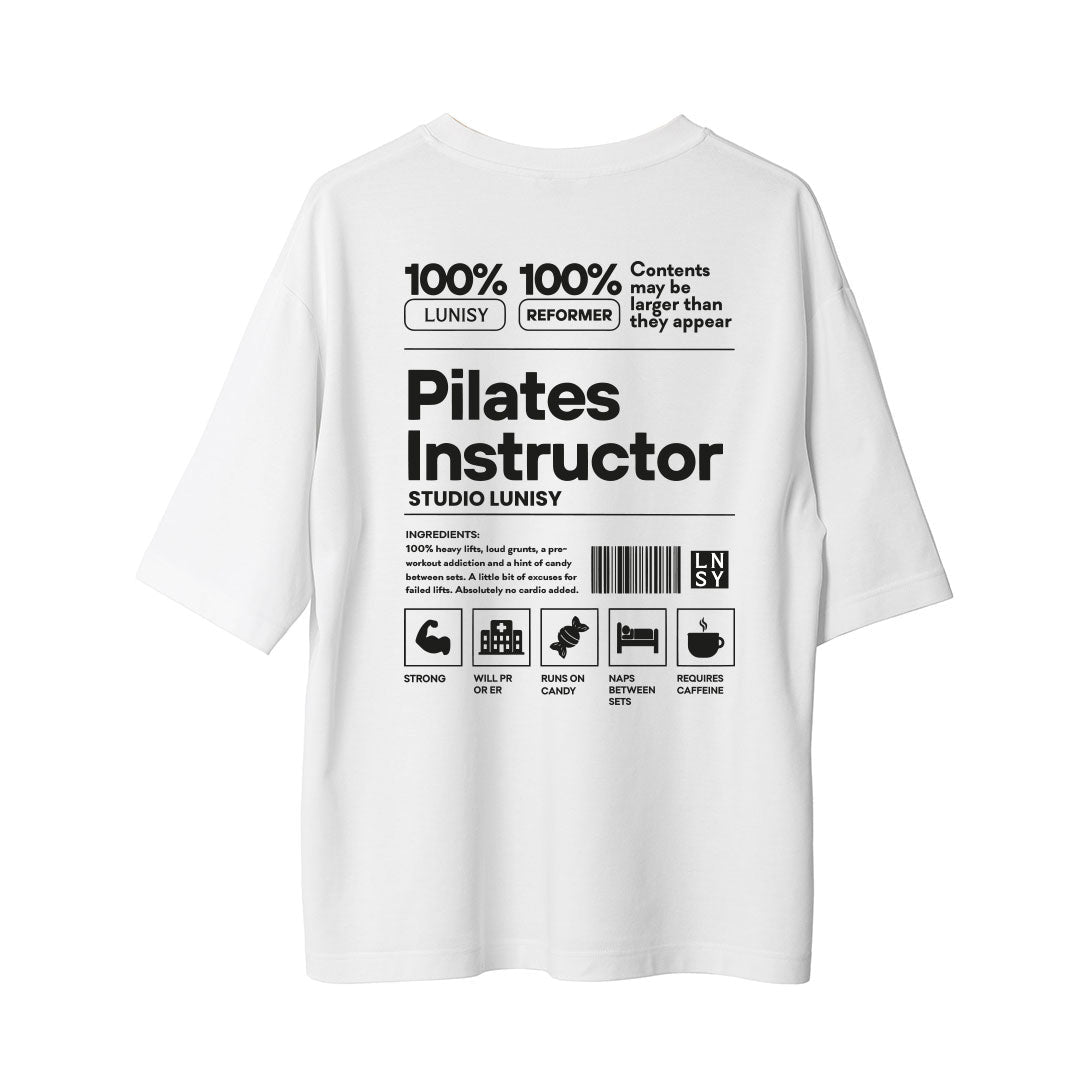 PILATES INSTRUCTOR - OVERSIZE TSHIRT Spor ve Günlük Kombin - LUNISY