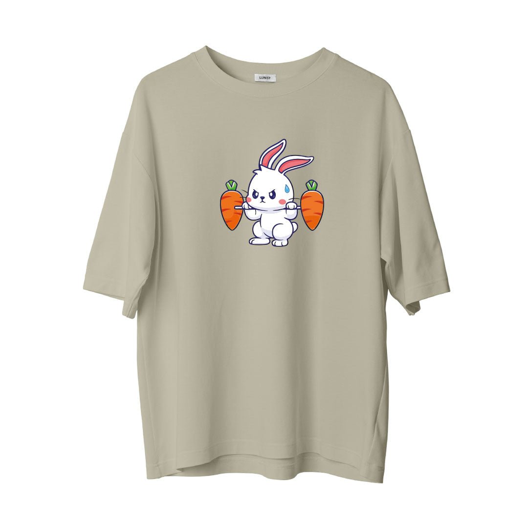 RABBIT GYM - OVERSIZE TSHIRT Spor ve Günlük Kombin - LUNISY