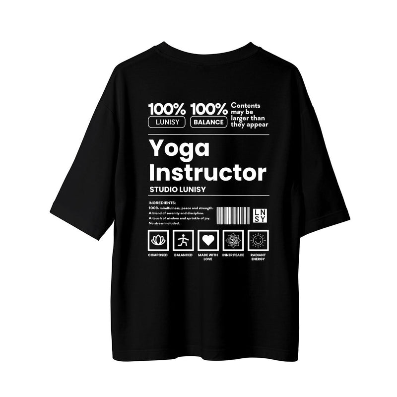 YOGA INSTRUCTOR - OVERSIZE TSHIRT Spor ve Günlük Kombin - LUNISY