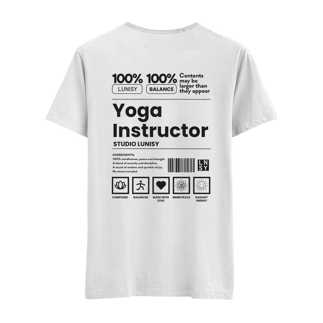 YOGA INSTRUCTOR - REGULAR TSHIRT Spor ve Günlük Kombin - LUNISY