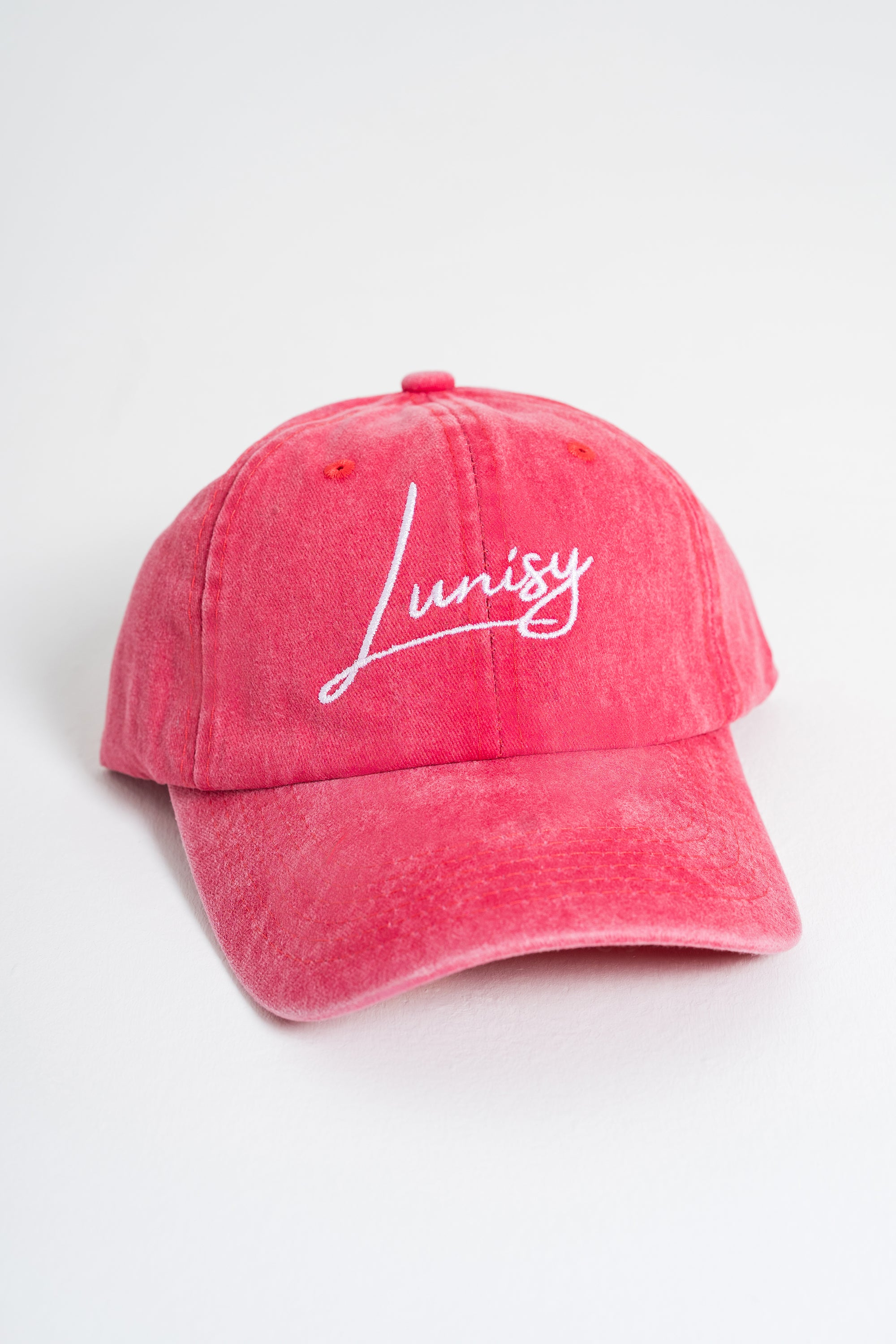Lunisy İkonik Nakışlı Kep | Kırmızı