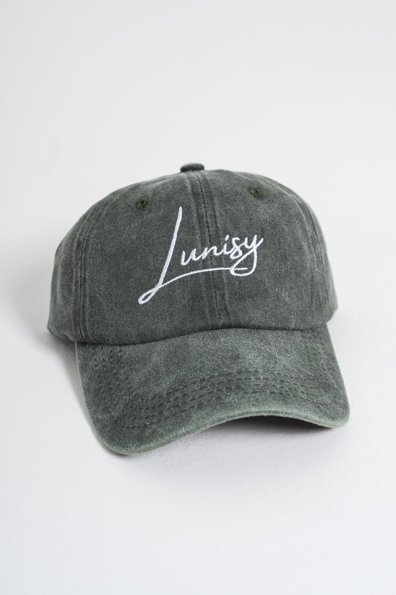 Lunisy İkonik Nakışlı Kep | Yeşil