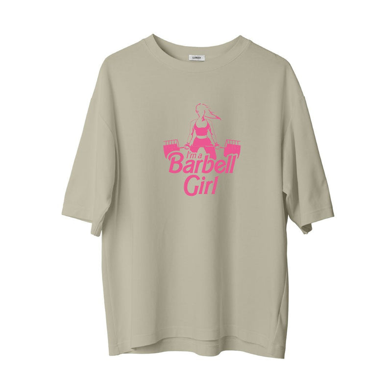 BARBELL GIRL - OVERSIZE TSHIRT Spor ve Günlük Kombin - LUNISY