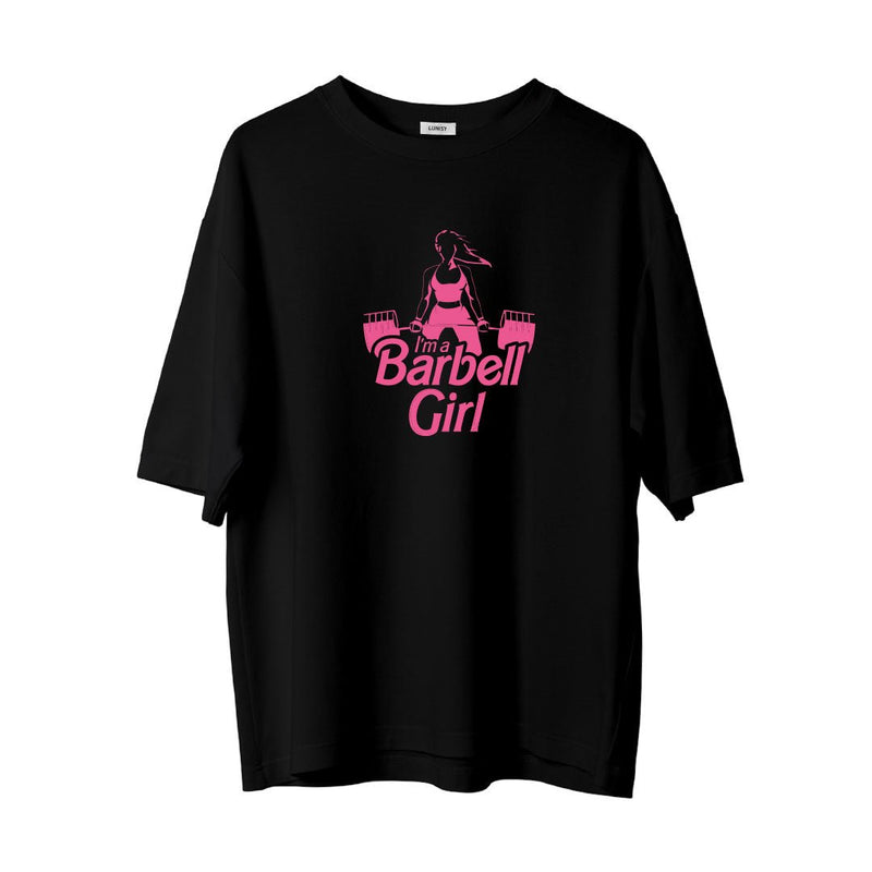 BARBELL GIRL - OVERSIZE TSHIRT Spor ve Günlük Kombin - LUNISY