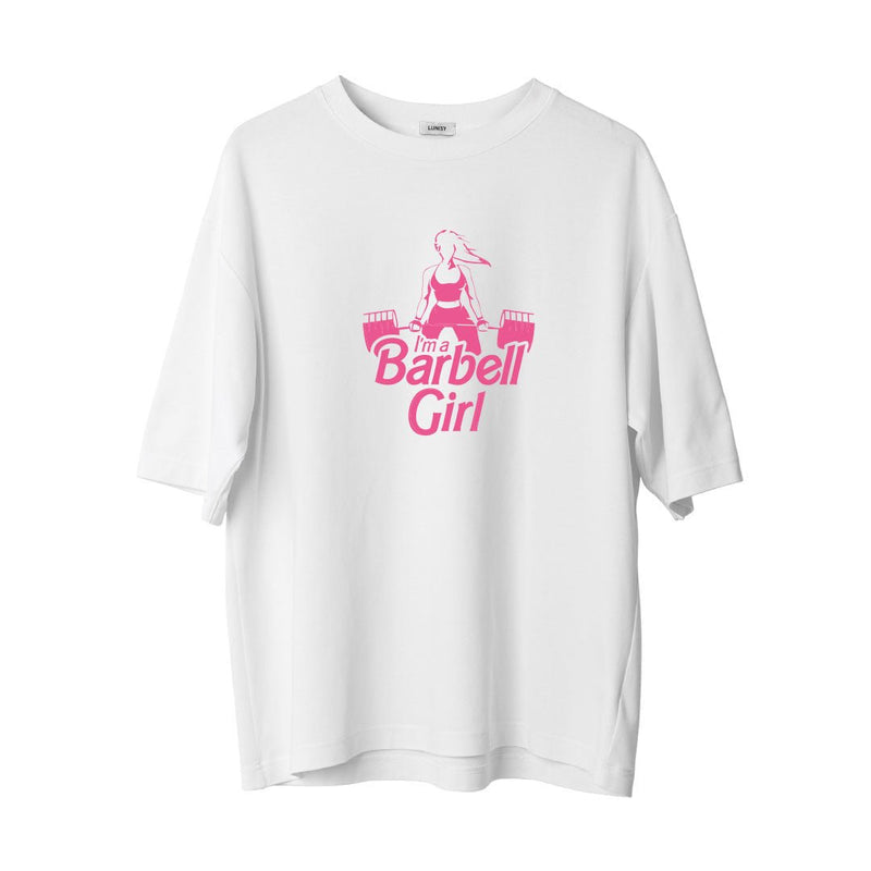 BARBELL GIRL - OVERSIZE TSHIRT Spor ve Günlük Kombin - LUNISY