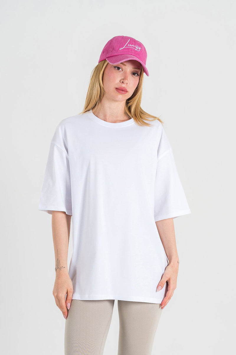 BASİC - OVERSIZE TSHIRT Spor ve Günlük Kombin - LUNISY