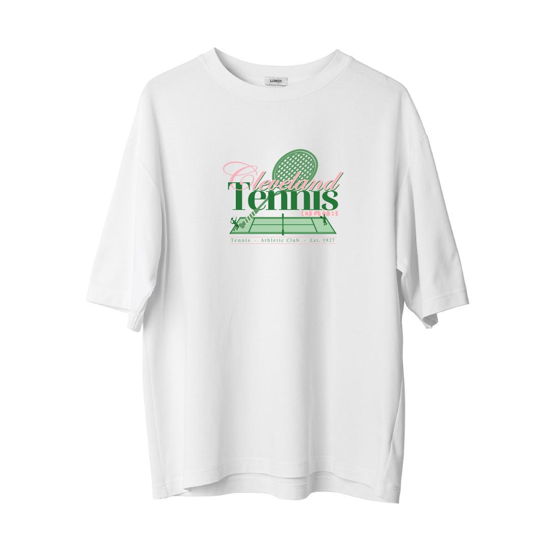 CLEVLAND TENNIS - OVERSIZE TSHIRT Spor ve Günlük Kombin - LUNISY