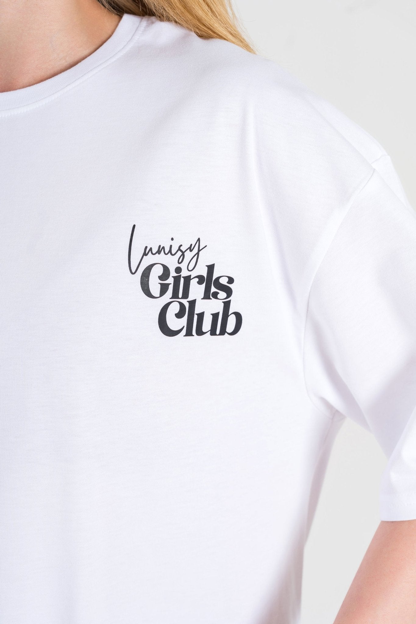GİRLS CLUB - OVERSIZE TSHIRT Spor ve Günlük Kombin - LUNISY