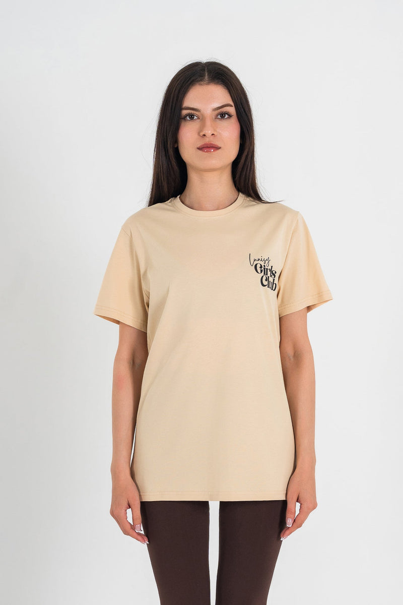 GİRLS CLUB - REGULAR TSHIRT Spor ve Günlük Kombin - LUNISY