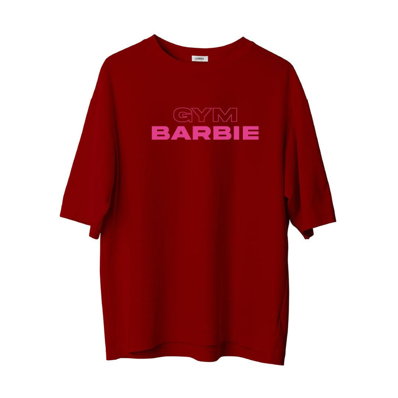 GYM BARBIE - OVERSIZE TSHIRT Spor ve Günlük Kombin - LUNISY