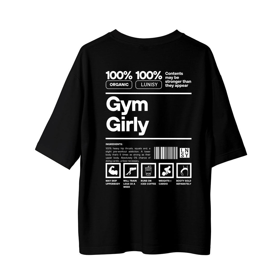 GYM GIRLY - OVERSIZE TSHIRT Spor ve Günlük Kombin - LUNISY