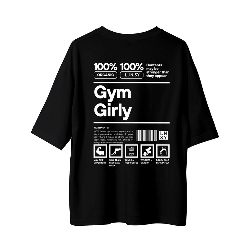 GYM GIRLY - OVERSIZE TSHIRT Spor ve Günlük Kombin - LUNISY