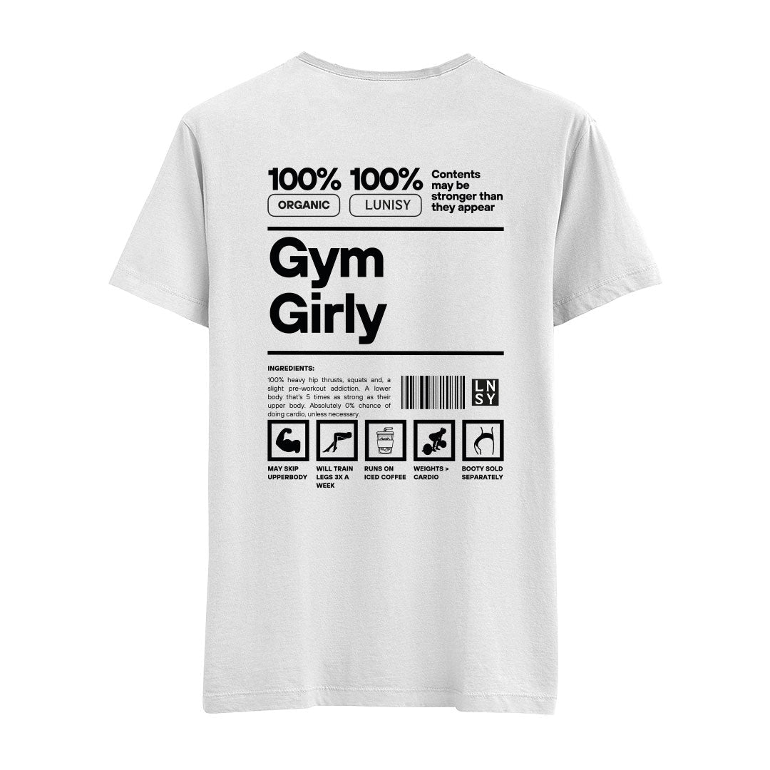 GYM GIRLY - REGULAR TSHIRT Spor ve Günlük Kombin - LUNISY