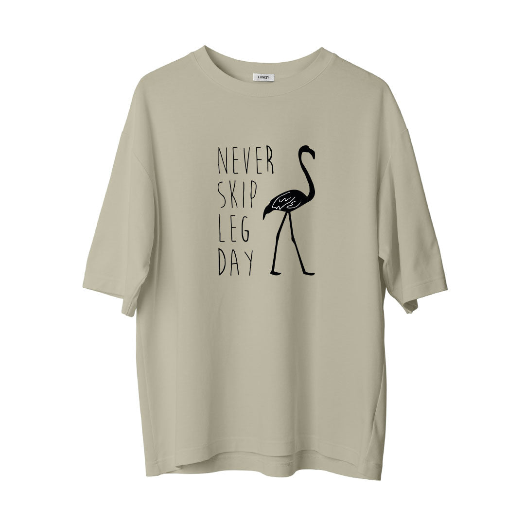 LEG DAY - OVERSIZE TSHIRT Spor ve Günlük Kombin - LUNISY