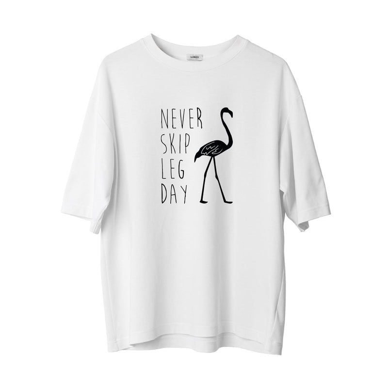 LEG DAY - OVERSIZE TSHIRT Spor ve Günlük Kombin - LUNISY