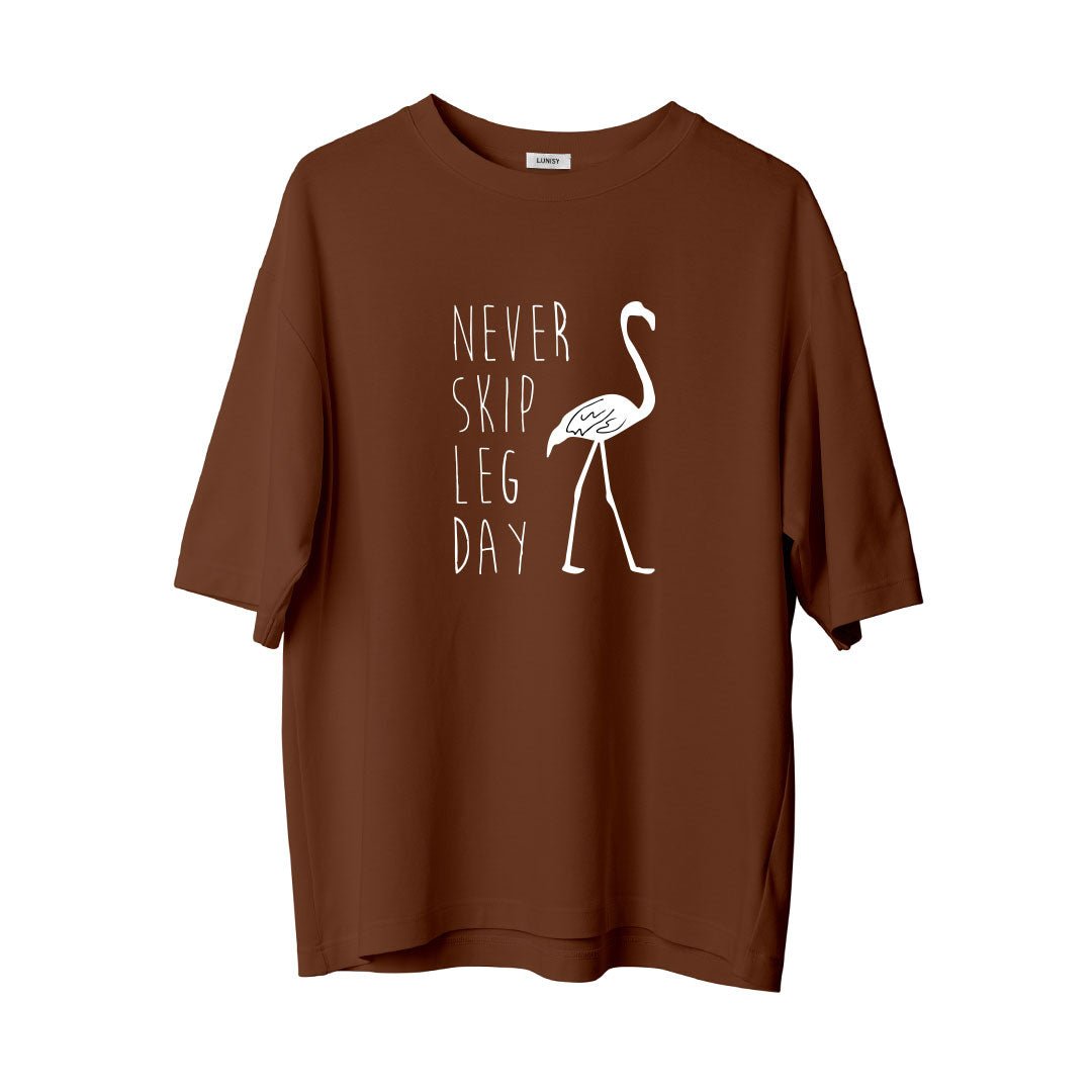 LEG DAY - OVERSIZE TSHIRT Spor ve Günlük Kombin - LUNISY