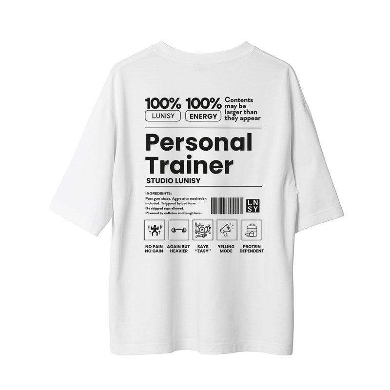 PERSONAL TRAINER - OVERSIZE TSHIRT Spor ve Günlük Kombin - LUNISY