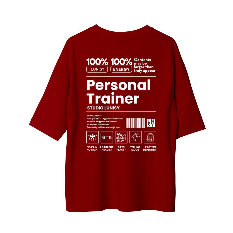 PERSONAL TRAINER - OVERSIZE TSHIRT Spor ve Günlük Kombin - LUNISY