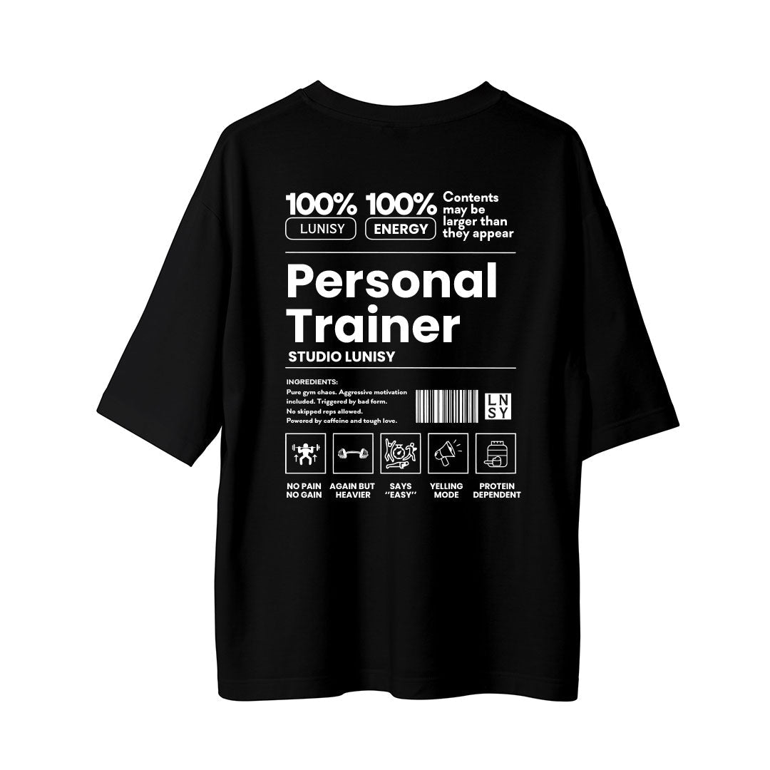 PERSONAL TRAINER - OVERSIZE TSHIRT Spor ve Günlük Kombin - LUNISY