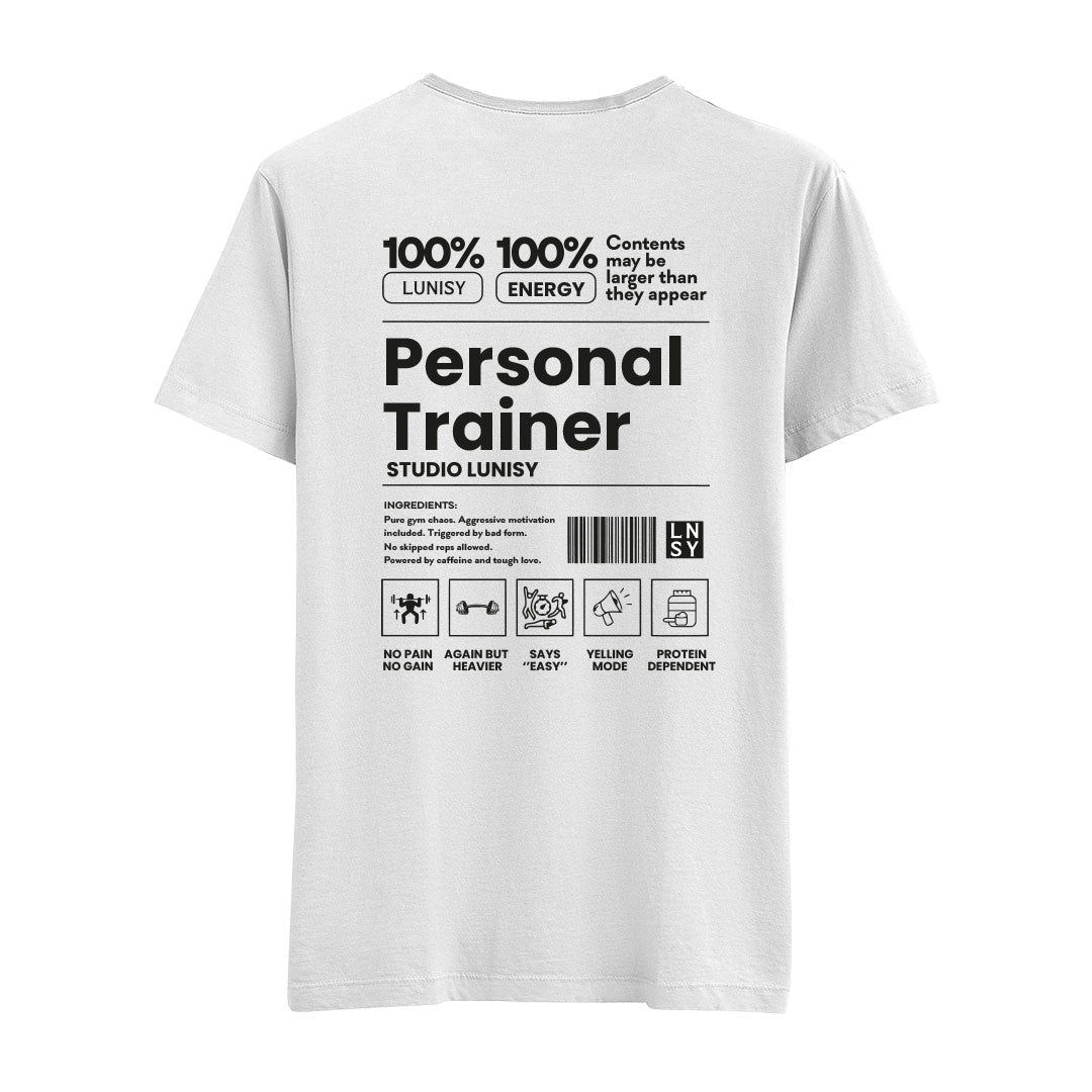 PERSONAL TRAINER - REGULAR TSHIRT Spor ve Günlük Kombin - LUNISY