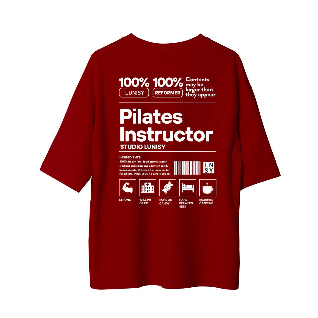 PILATES INSTRUCTOR - OVERSIZE TSHIRT Spor ve Günlük Kombin - LUNISY