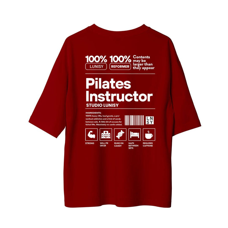 PILATES INSTRUCTOR - OVERSIZE TSHIRT Spor ve Günlük Kombin - LUNISY
