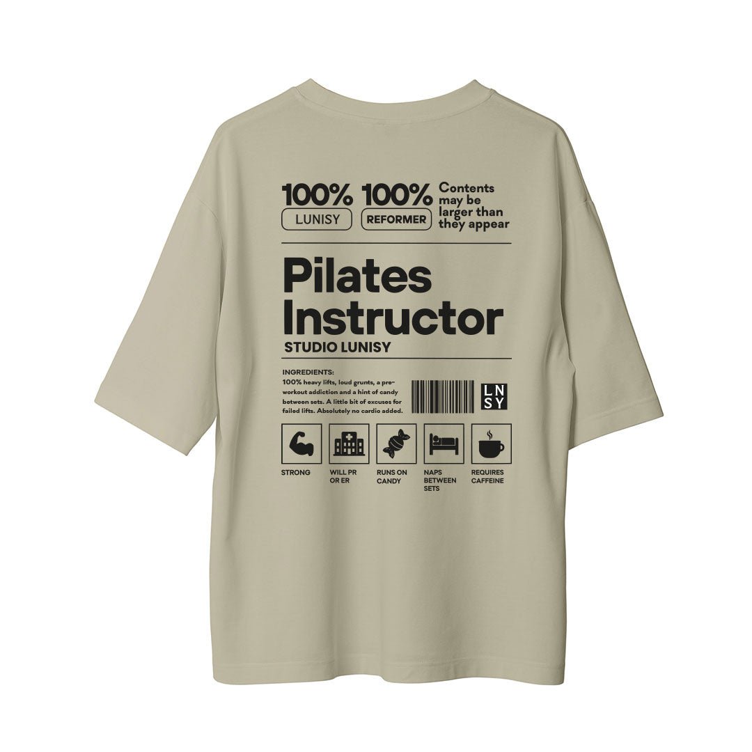PILATES INSTRUCTOR - OVERSIZE TSHIRT Spor ve Günlük Kombin - LUNISY