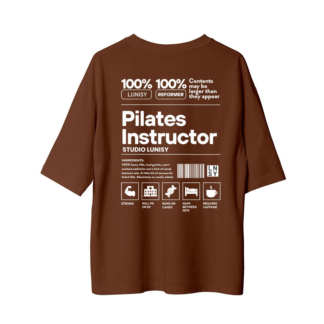 PILATES INSTRUCTOR - OVERSIZE TSHIRT Spor ve Günlük Kombin - LUNISY