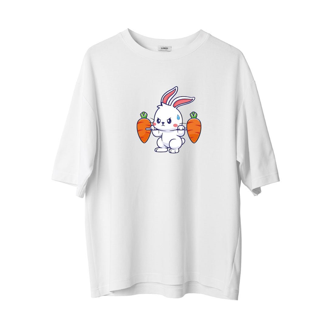 RABBIT GYM - OVERSIZE TSHIRT Spor ve Günlük Kombin - LUNISY