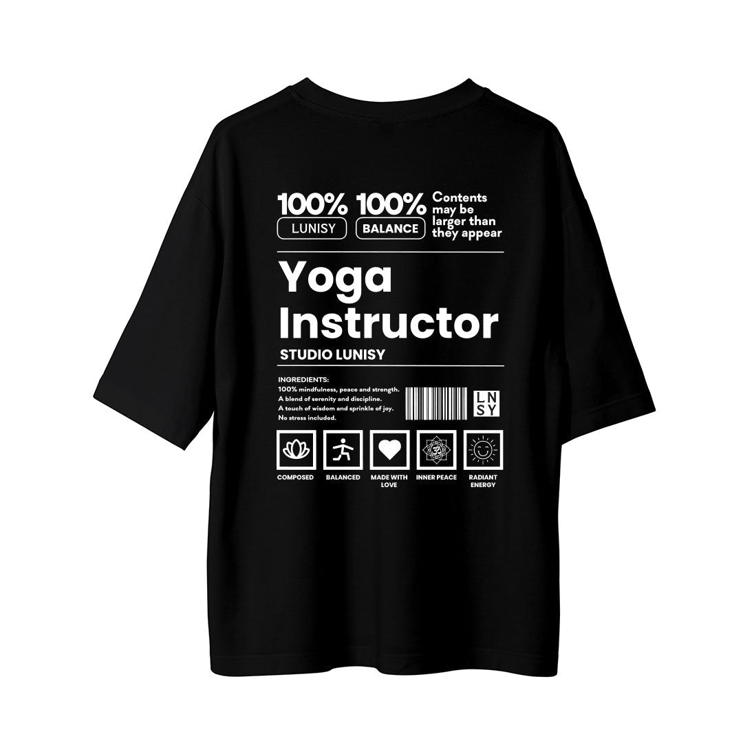 YOGA INSTRUCTOR - OVERSIZE TSHIRT Spor ve Günlük Kombin - LUNISY