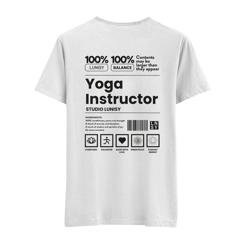 YOGA INSTRUCTOR - REGULAR TSHIRT Spor ve Günlük Kombin - LUNISY
