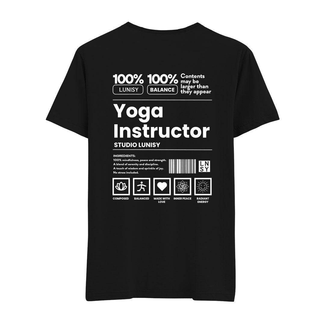 YOGA INSTRUCTOR - REGULAR TSHIRT Spor ve Günlük Kombin - LUNISY